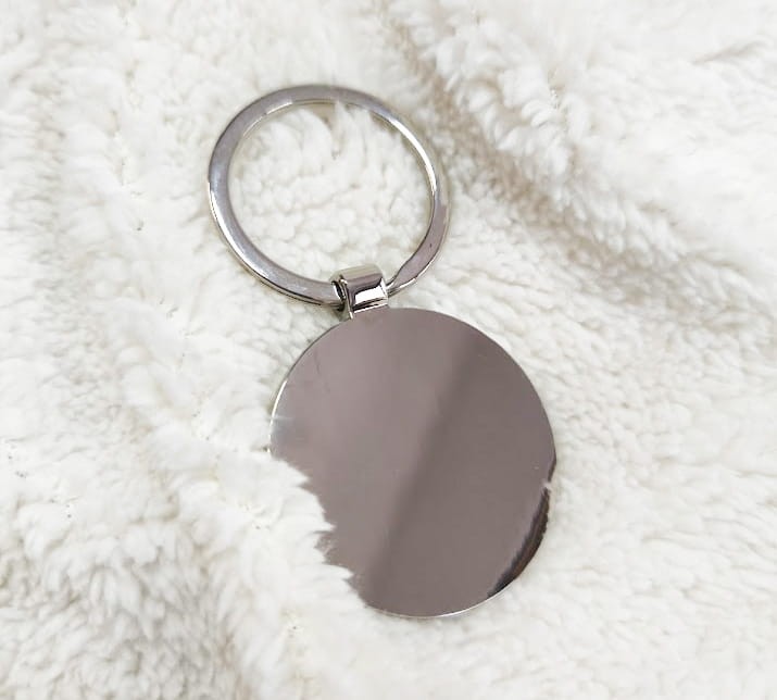 Klucz wiolinowy - Brelok bambusowy z metalowym spodem - Prezent dla muzyka