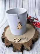 Muzyczne kolczyki - Ósemki - Prezent dla muzyczki - Kolczyki z drewna - Muzyczna biżuteria - Kolczyki