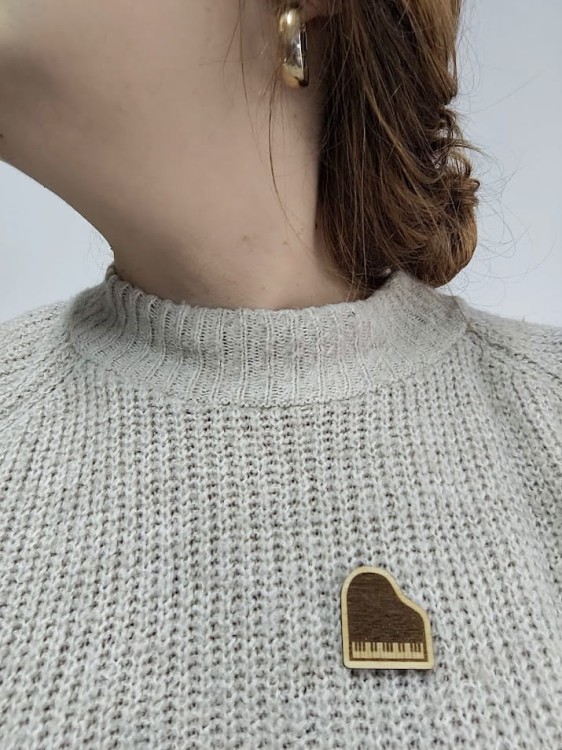 Pin muzyczny - Fortepian - Prezent dla muzyka