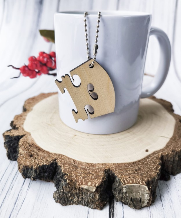 Podstawek - Prezent dla skrzypka, altowiolisty, wiolonczelisty, kontrabasisty - Brelok z drewna - Brelok ze sklejki - Prezent dla muzyka