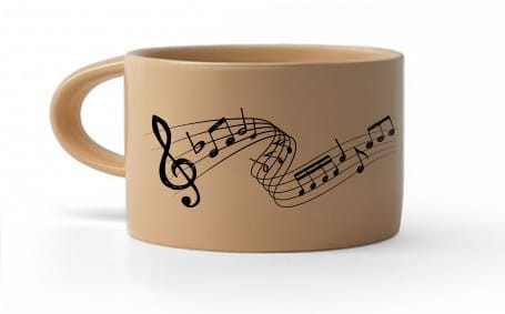 Filiżanka w nutki - Prezent dla muzyka - Muzyczna filiżanka