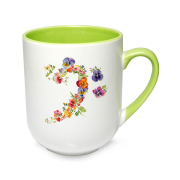 Klucz basowy bratki - Bratki - Prezent dla muzyka - Kubek coffee