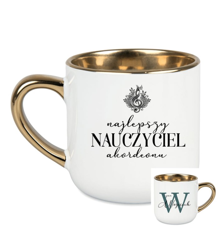 Nauczyciel akordeonu / Nauczycielka akordeonu - Akordeon - Personalizacja - Kubek elegant