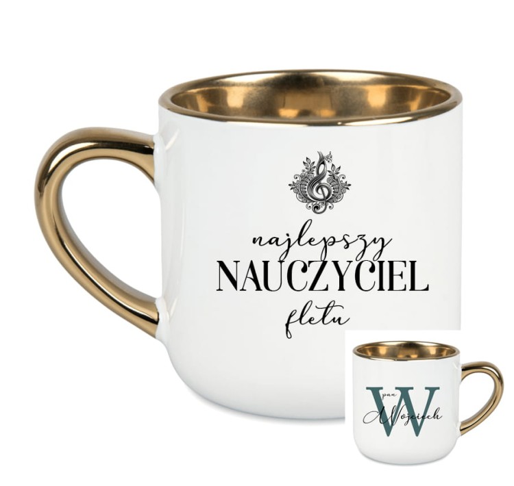 Nauczyciel fletu / Nauczycielka fletu - Flet - Personalizacja - Kubek elegant
