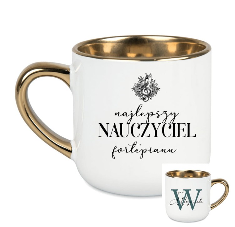 Nauczyciel fortepianu / Nauczycielka fortepianu - Fortepian - Personalizacja - Kubek elegant