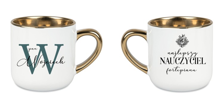 Nauczyciel fortepianu / Nauczycielka fortepianu - Fortepian - Personalizacja - Kubek elegant