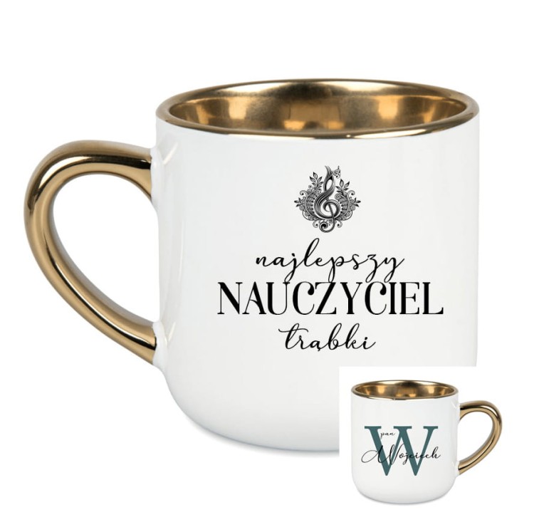 Nauczyciel trąbki / Nauczycielka trąbki - Trąbka - Personalizacja - Kubek elegant