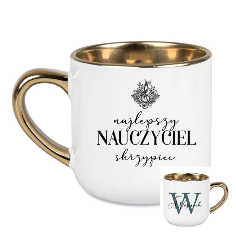 Nauczyciel skrzypiec / Nauczycielka skrzypiec - Skrzypce - Personalizacja - Kubek elegant