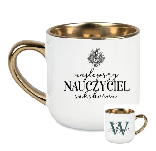 Nauczyciel sakshornu / Nauczycielka sakshornu - Sakshorn - Personalizacja - Kubek elegant