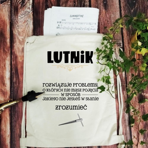 Lutnik - Prezent dla lutnika - Rozwiązuje problemy - Worek plecak
