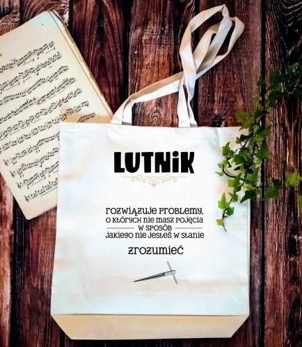 Lutnik - Prezent dla lutnika - Rozwiązuje problemy - Torba 2 ucha
