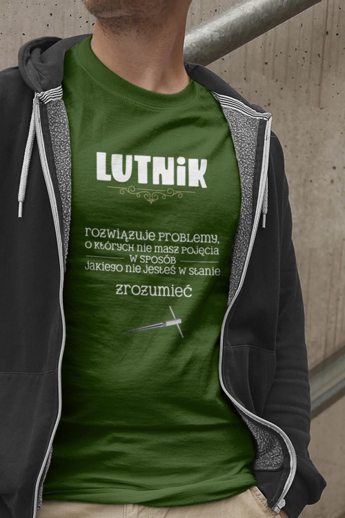 Lutnik - Prezent dla lutnika - Rozwiązuje problemy - Koszulka
