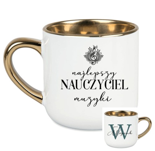 Nauczyciel muzyki / Nauczycielka muzyki - Muzyka - Personalizacja - Kubek elegant