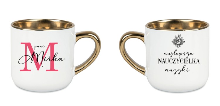 Nauczyciel muzyki / Nauczycielka muzyki - Muzyka - Personalizacja - Kubek elegant