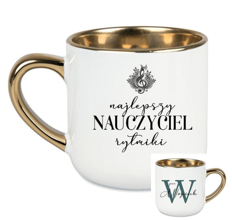 Nauczyciel rytmiki / Nauczycielka rytmiki  - Rytmika - Personalizacja - Kubek elegant