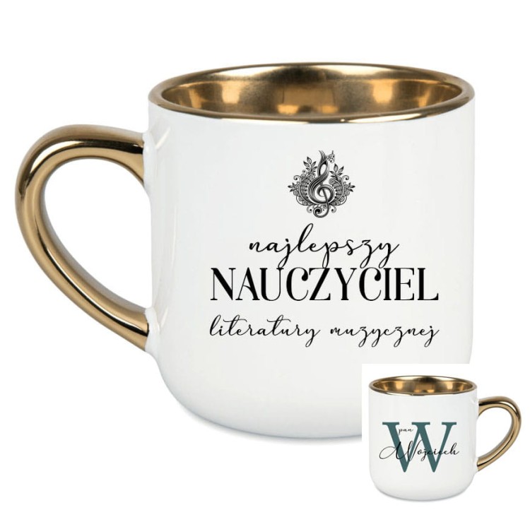 Nauczyciel literatury muzycznej / Nauczycielka literatury muzycznej  - Literatura muzyczna - Personalizacja - Kubek elegant