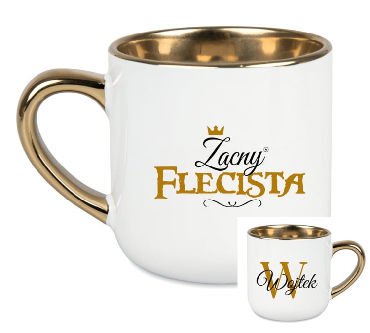 Flet - Zacna flecistka / Zacny flecista - Personalizacja - Kubek elegant