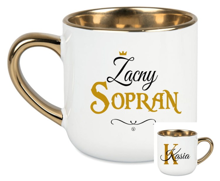 Sopran - Zacny sopran - Prezent dla soprana - Personalizacja - Kubek elegant