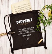 Dyrygent - Rozwiązuje problemy - Prezent dla dyrygenta - Worek plecak