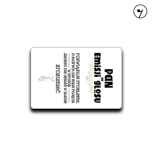 Pan / Pani od emisji głosu - Emisja głosu - Prezent dla nauczyciela śpiewu - Magnes