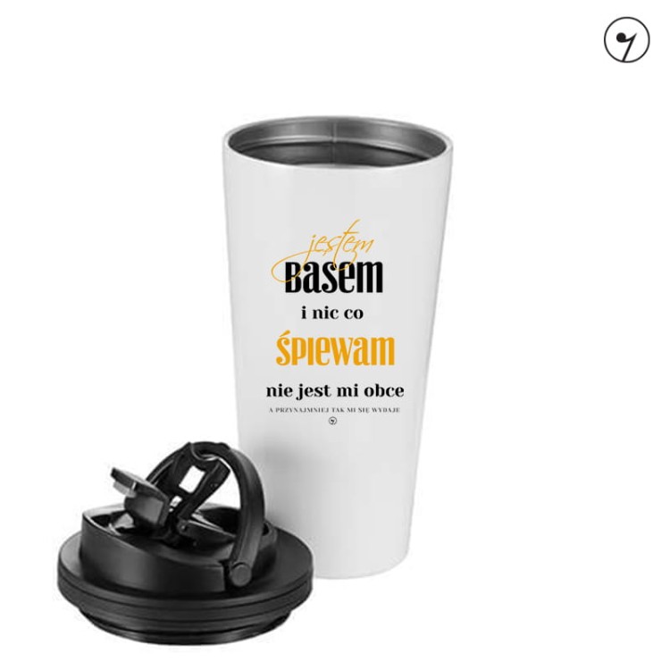 Bas - Jestem basem - Prezent dla basa - Kubek termiczny