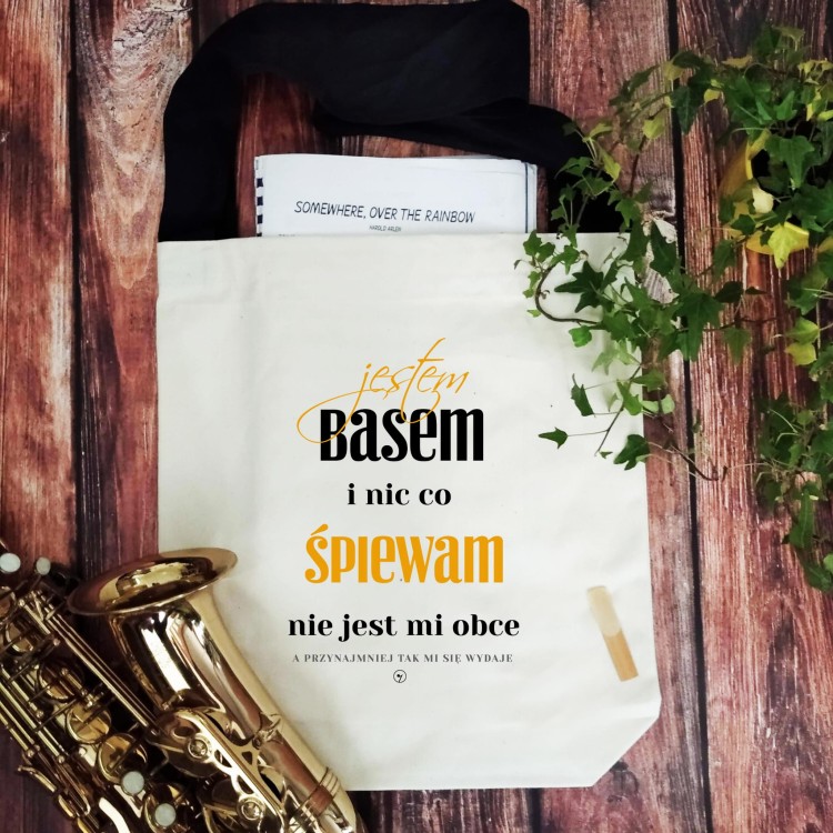 Bas - Prezent dla basa - Jestem basem - Torba na ramię