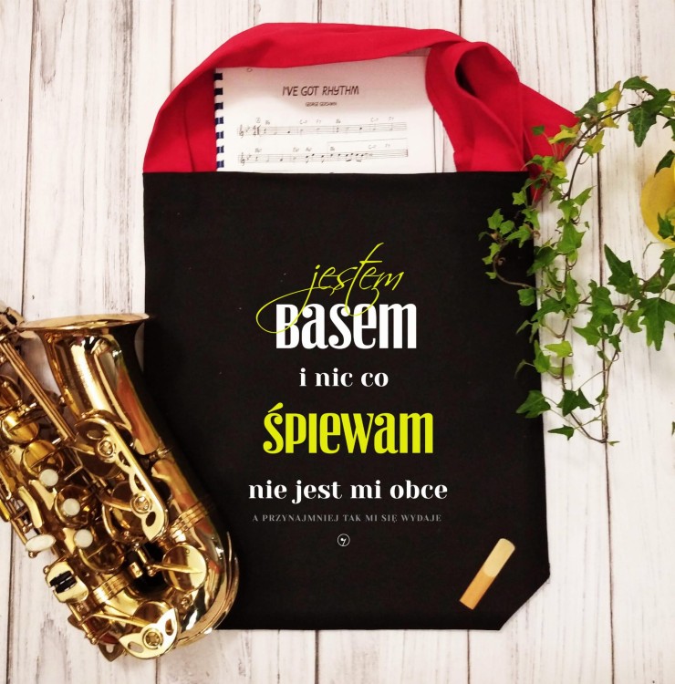 Bas - Prezent dla basa - Jestem basem - Torba na ramię