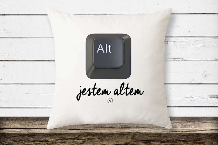 Alt - Jestem altem - Przycisk - Chór – Prezent dla chórzysty - Poduszka