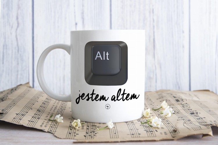 Alt - Jestem altem - Przycisk - Chór – Prezent dla chórzysty - Kubek ceramiczny