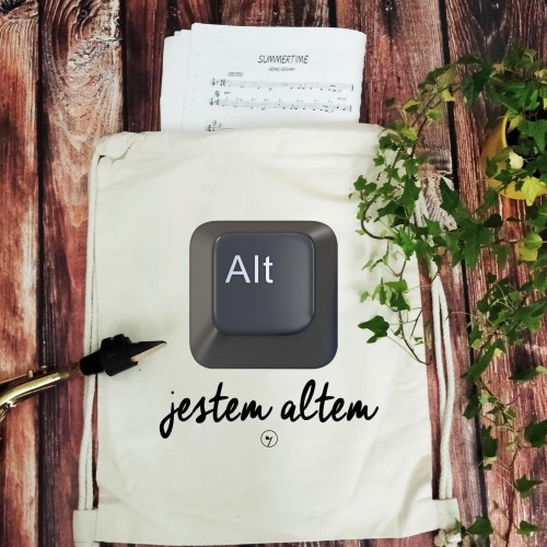 Alt - Jestem altem - Przycisk - Chór – Prezent dla chórzysty - worek plecak