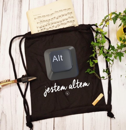Alt - Jestem altem - Przycisk - Chór – Prezent dla chórzysty - worek plecak
