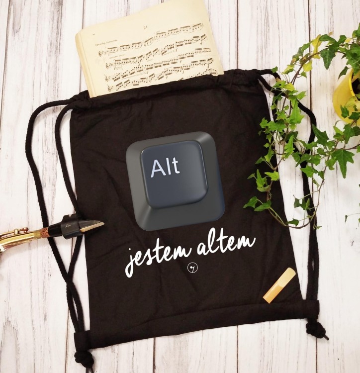Alt - Jestem altem - Przycisk - Chór – Prezent dla chórzysty - worek plecak