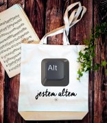 Alt - Jestem altem - Przycisk - Chór – Prezent dla chórzysty - Torba 2 ucha