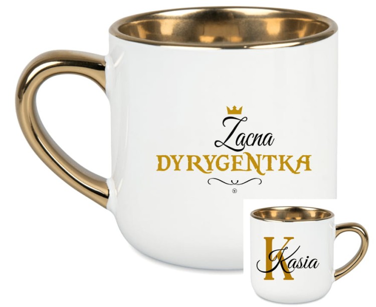 Dyrygent - Zacna dyrygentka / Zacny dyrygent - Personalizacja - Kubek elegant