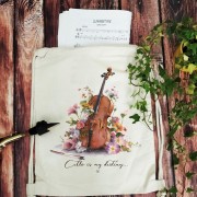 Wiolonczela - Cello is my destiny - Prezent dla wiolonczelistki - Prezent dla wiolonczelisty - Worek plecak
