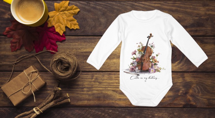 Wiolonczela - Cello is my destiny - Prezent dla wiolonczelistki - Prezent dla wiolonczelisty - Body