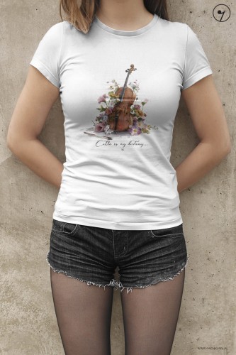 Wiolonczela - Cello is my destiny - Prezent dla wiolonczelistki - Prezent dla wiolonczelisty - Koszulka