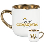 Gitara - Zacna gitarzystka / Zacny gitarzysta - Personalizacja - Kubek elegant