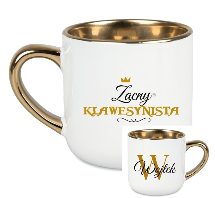 Klawesyn - Zacna klawesynistka / Zacny klawesynista - Personalizacja - Kubek elegant
