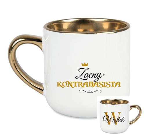 Kontrabas - Zacna kontrabasistka / Zacny kontrabasista - Personalizacja - Kubek elegant