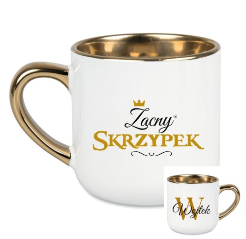 Skrzypce - Zacna skrzypaczka / Zacny skrzypek - Personalizacja - Kubek elegant
