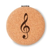 Muzyczne lusterko - Klucz wiolinowy - Lusterko w obudowie z korka