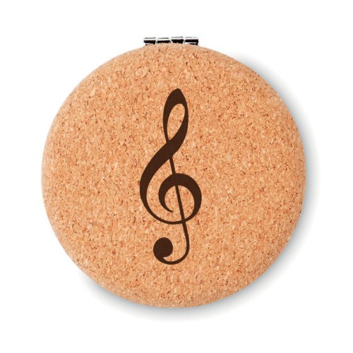 Muzyczne lusterko - Klucz wiolinowy - Lusterko w obudowie z korka