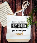 Trąbka - Przystojny, inteligentny, gra na trąbce - Torba z 2 uchami