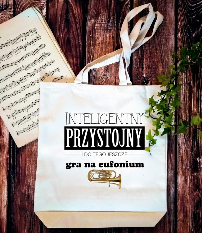Eufonium - Przystojny, inteligentny, gra na eufonium - Torba z 2 uchami