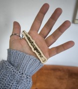 Obój - Brelok z drewna - Brelok ze sklejki - Prezent dla muzyka - Brelok z obojem