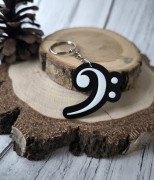 Klucz basowy - Prezent dla muzyka - Brelok 3d