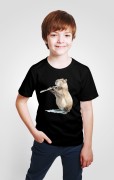 FFlute - Capybara playing the flute - Children's T-shirt