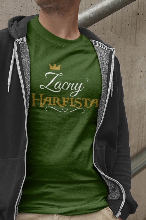 Muzyczna koszulka jako prezent dla harfisty lub upominek dla harfistki - osemkowa.pl