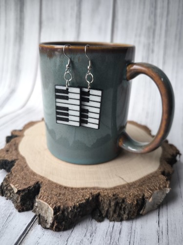 Fortepian - Piano - Kolczyki muzyczne - Lekkie kolczyki